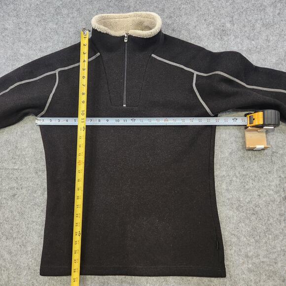 Kuhl Pullover Mens M Medium Europa 1/4 Zip Alfpaca Sherpa Fleece Sweater Jacket - Picture 6 of 12